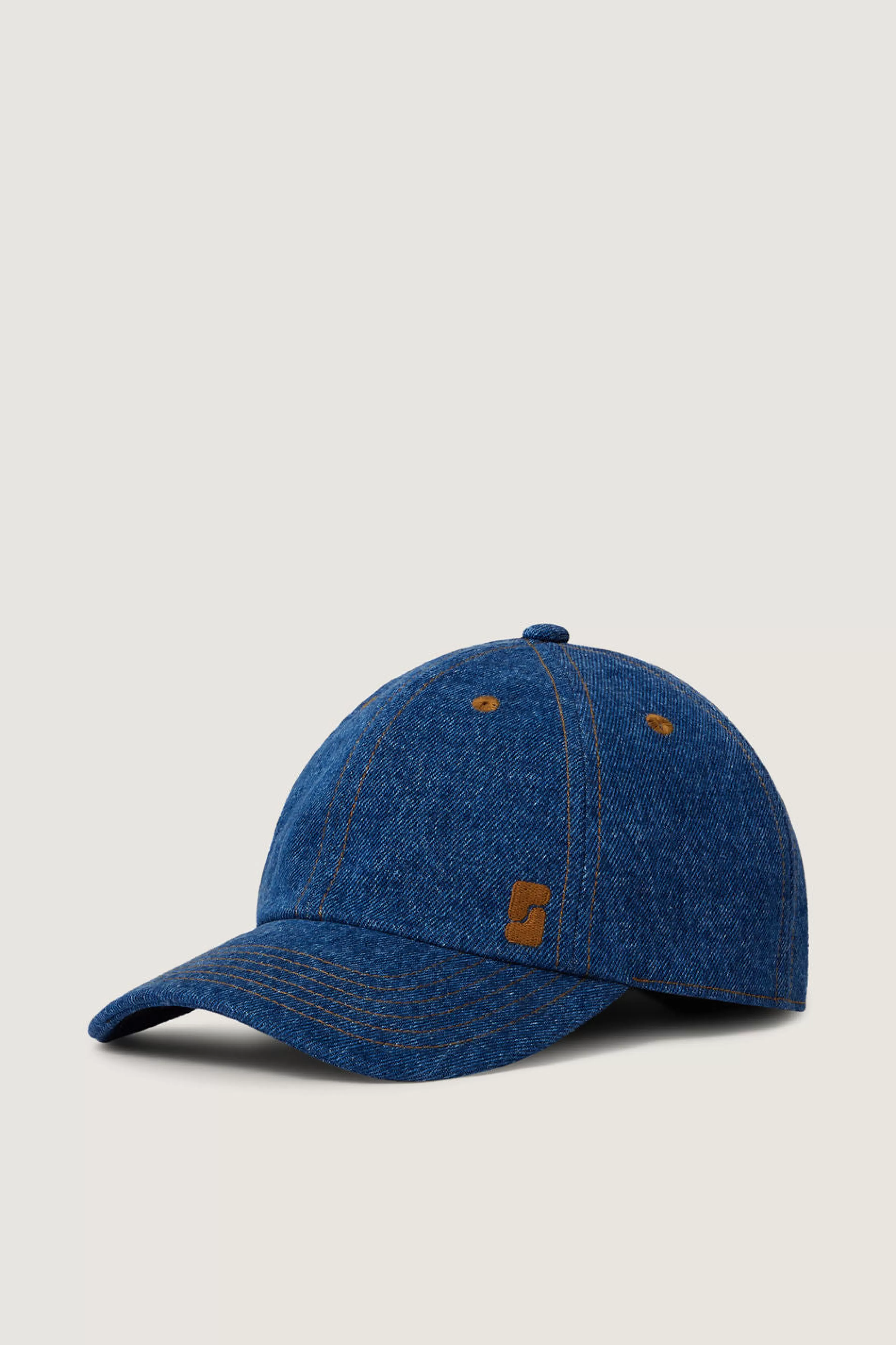 Shop Soeur CASQUETTE SERENA Denim Bleu Delave