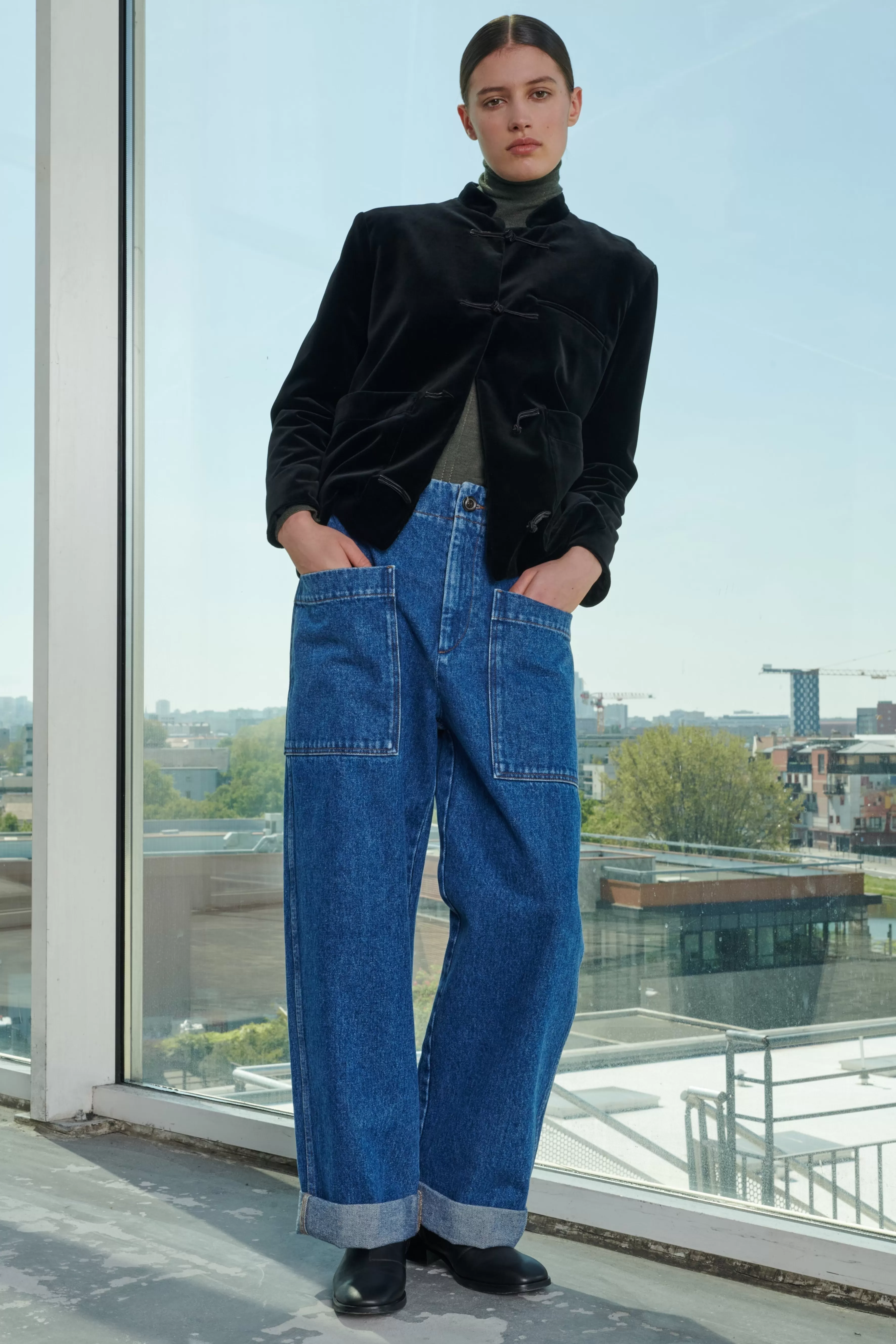 Hot Soeur JEAN THABOR Denim Bleu Delave