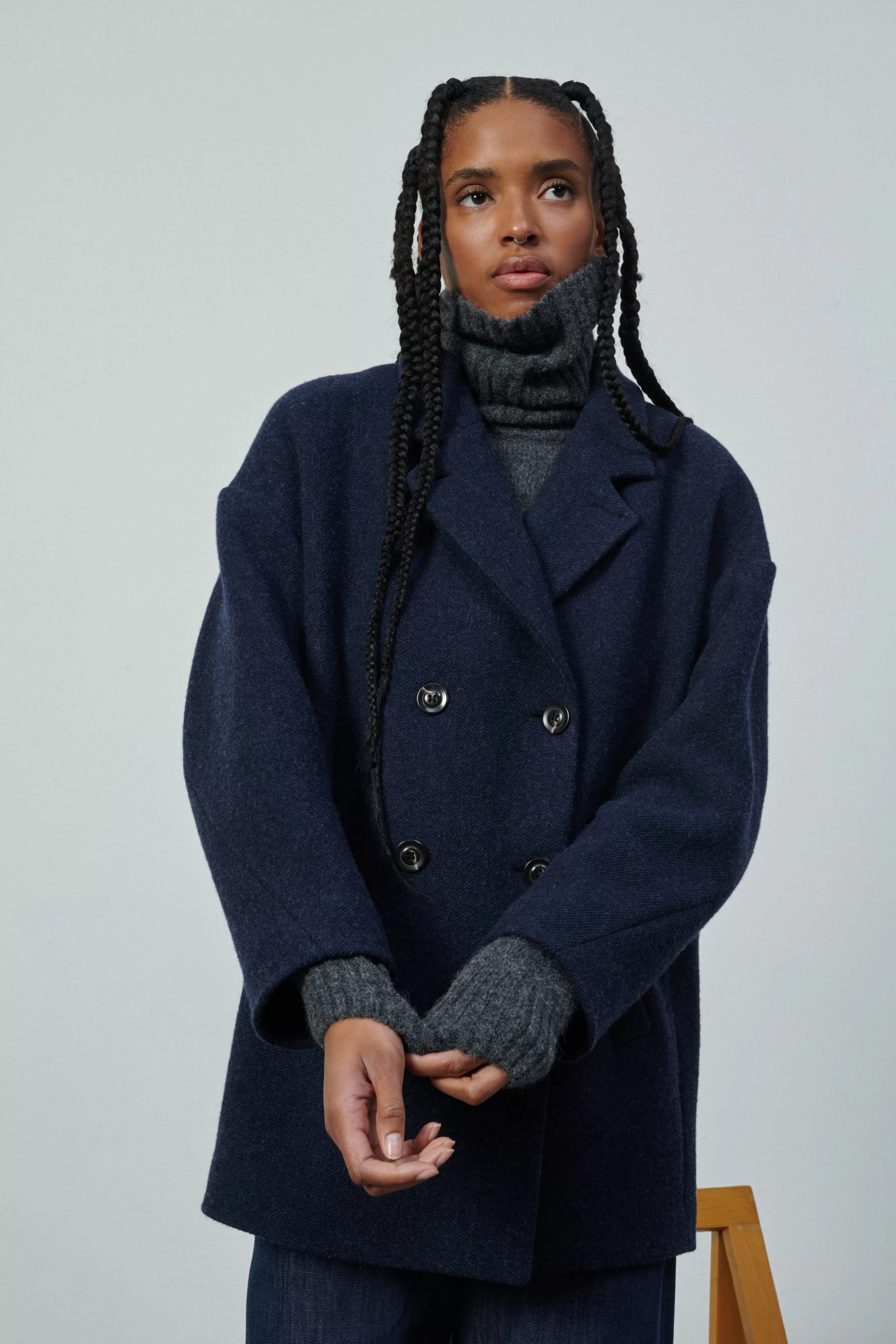 Online Soeur MANTEAU SALFORD Navy/Noir