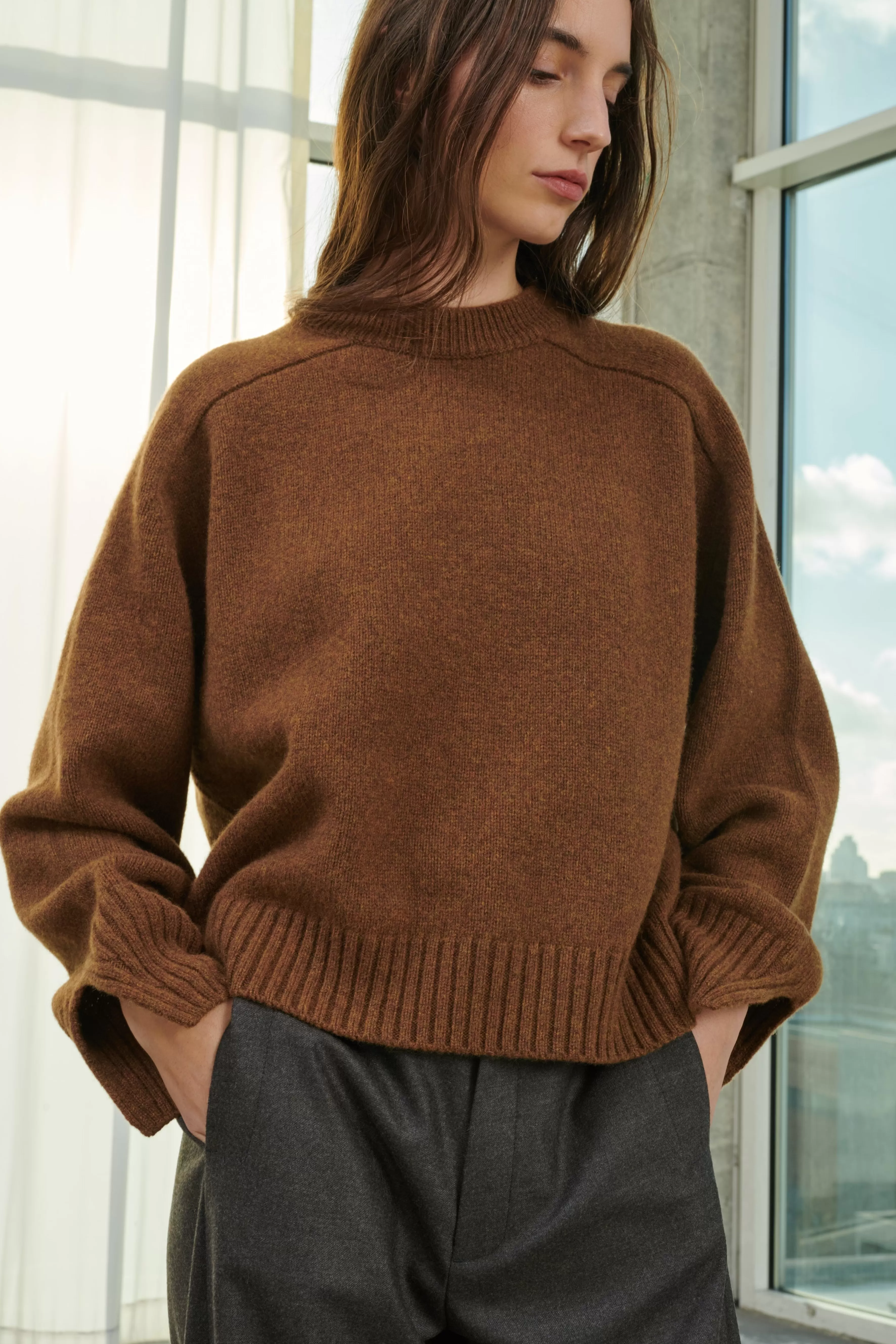 Clearance Soeur PULL WILL Chataigne