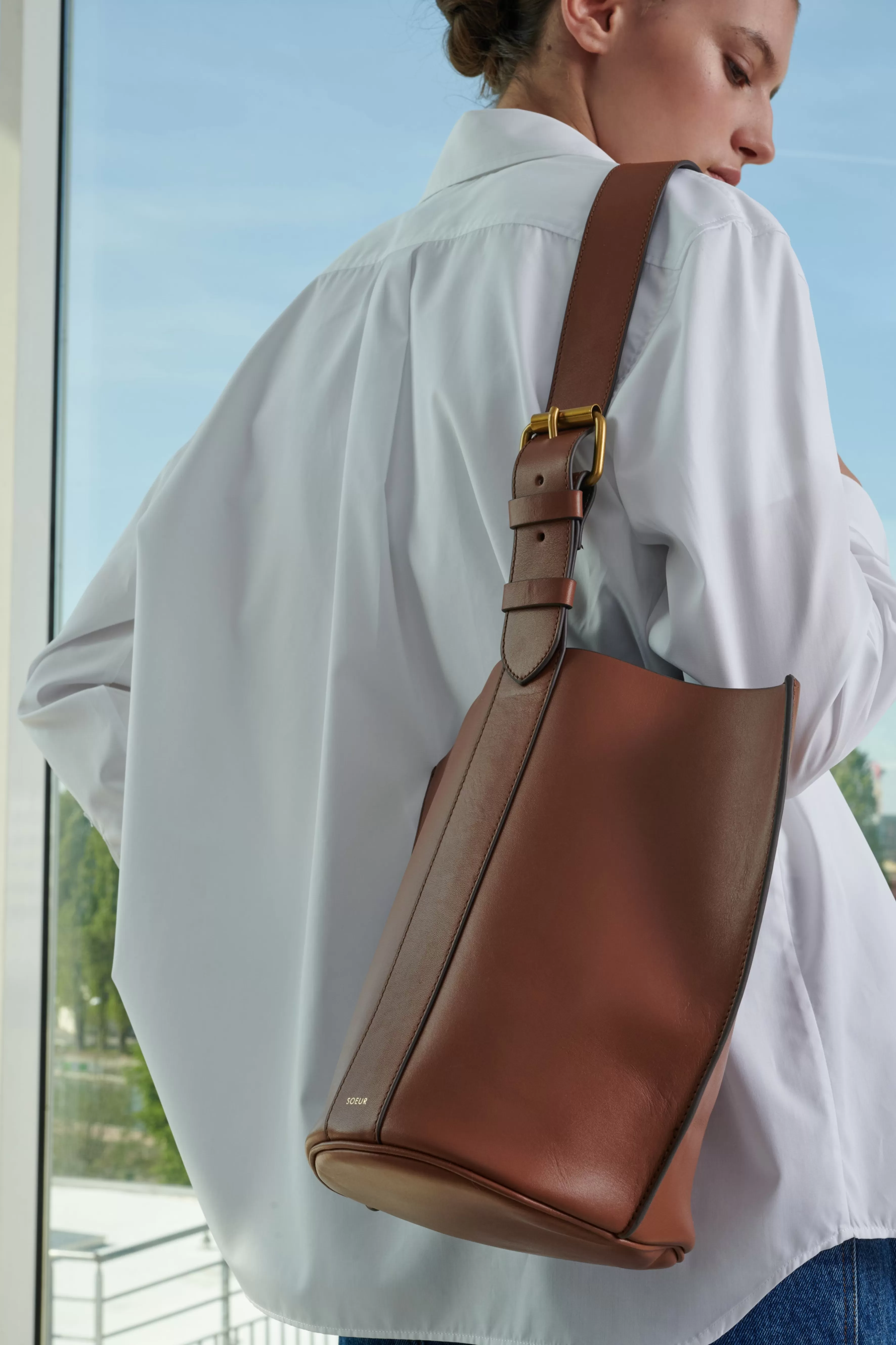 New Soeur SAC SAUL MINI Naturel/Marron