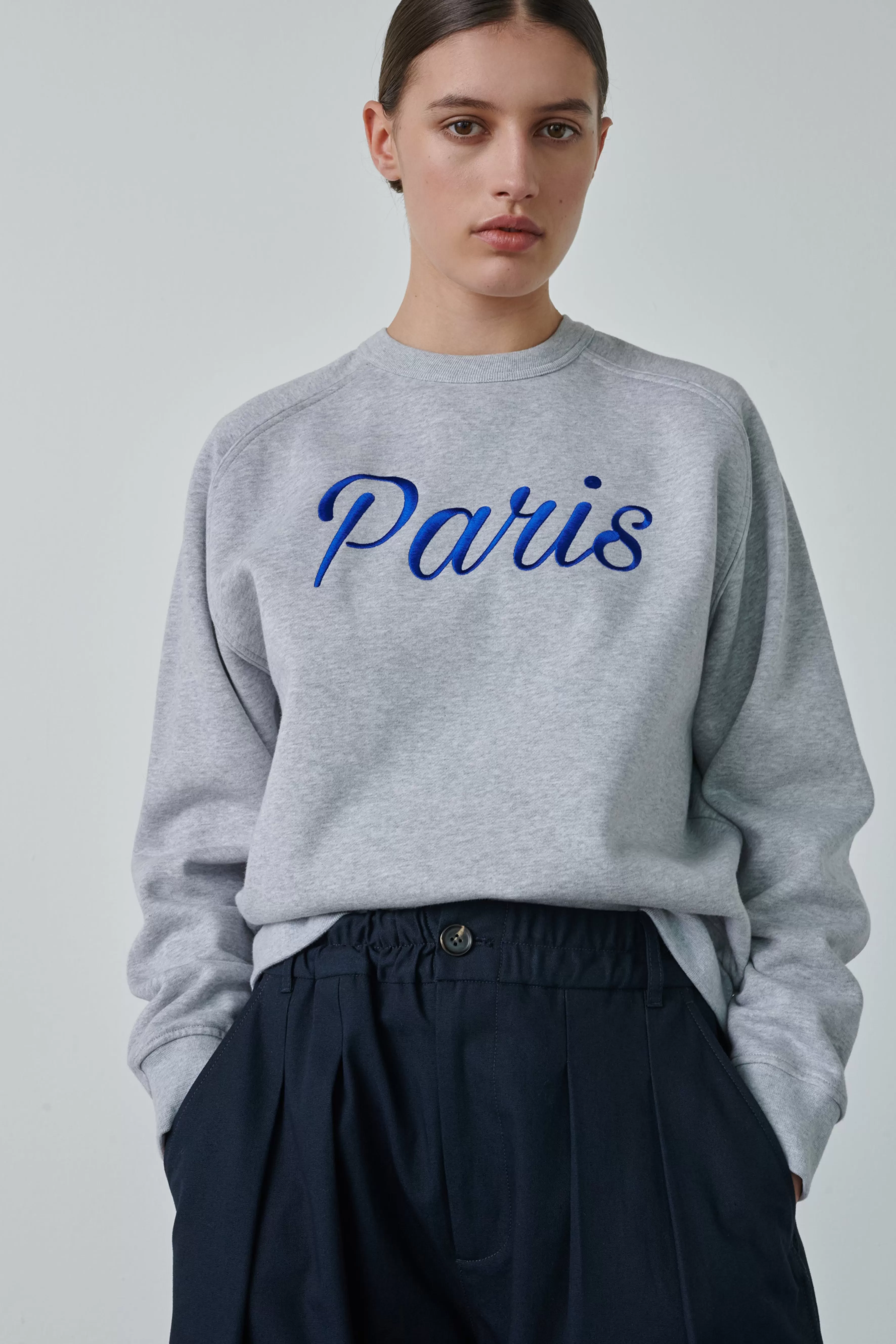 Cheap Soeur SWEAT THIBAULT Gris Chiné