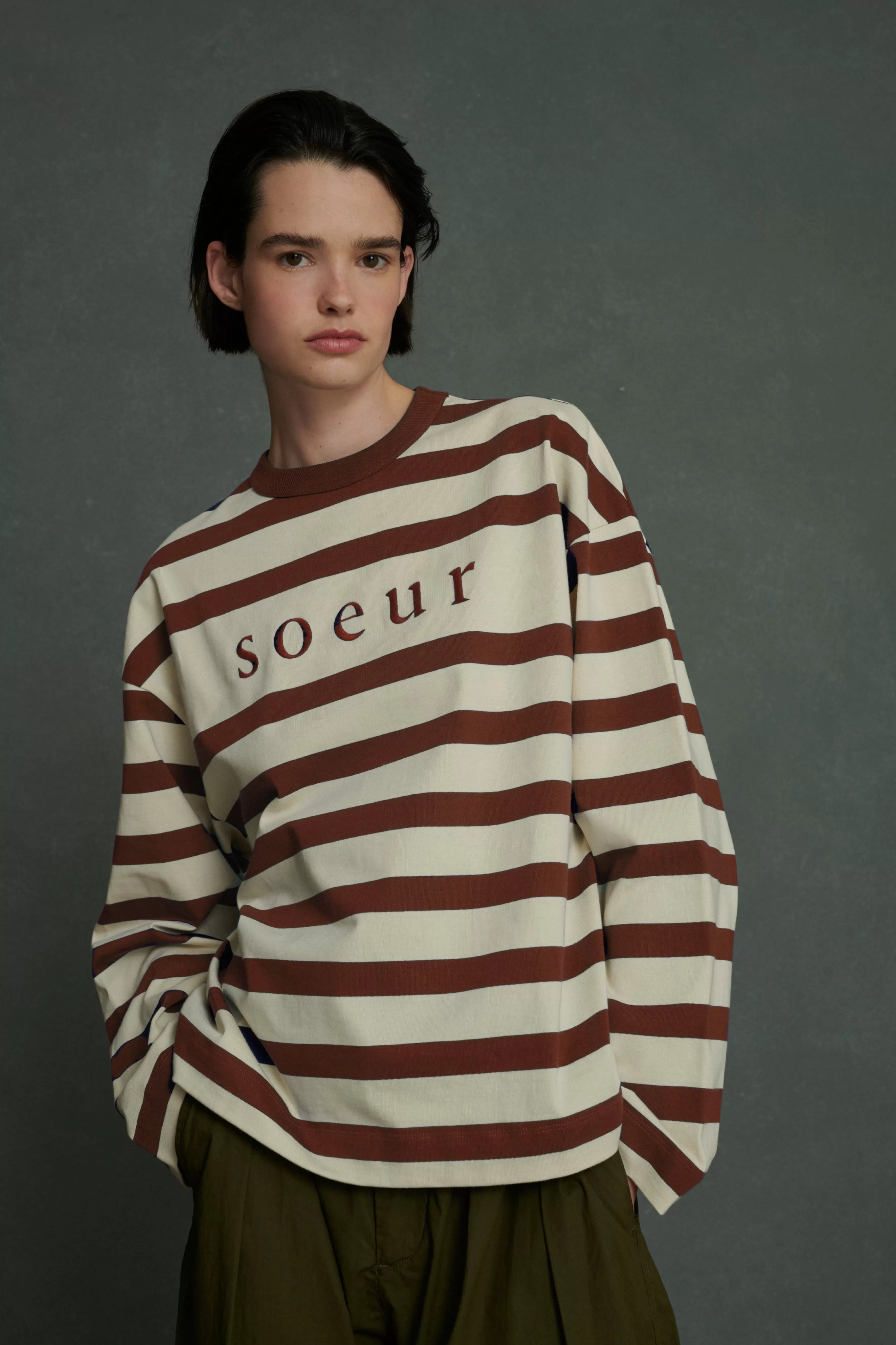 Cheap Soeur TEE-SHIRT ARCHIE écru/terracotta